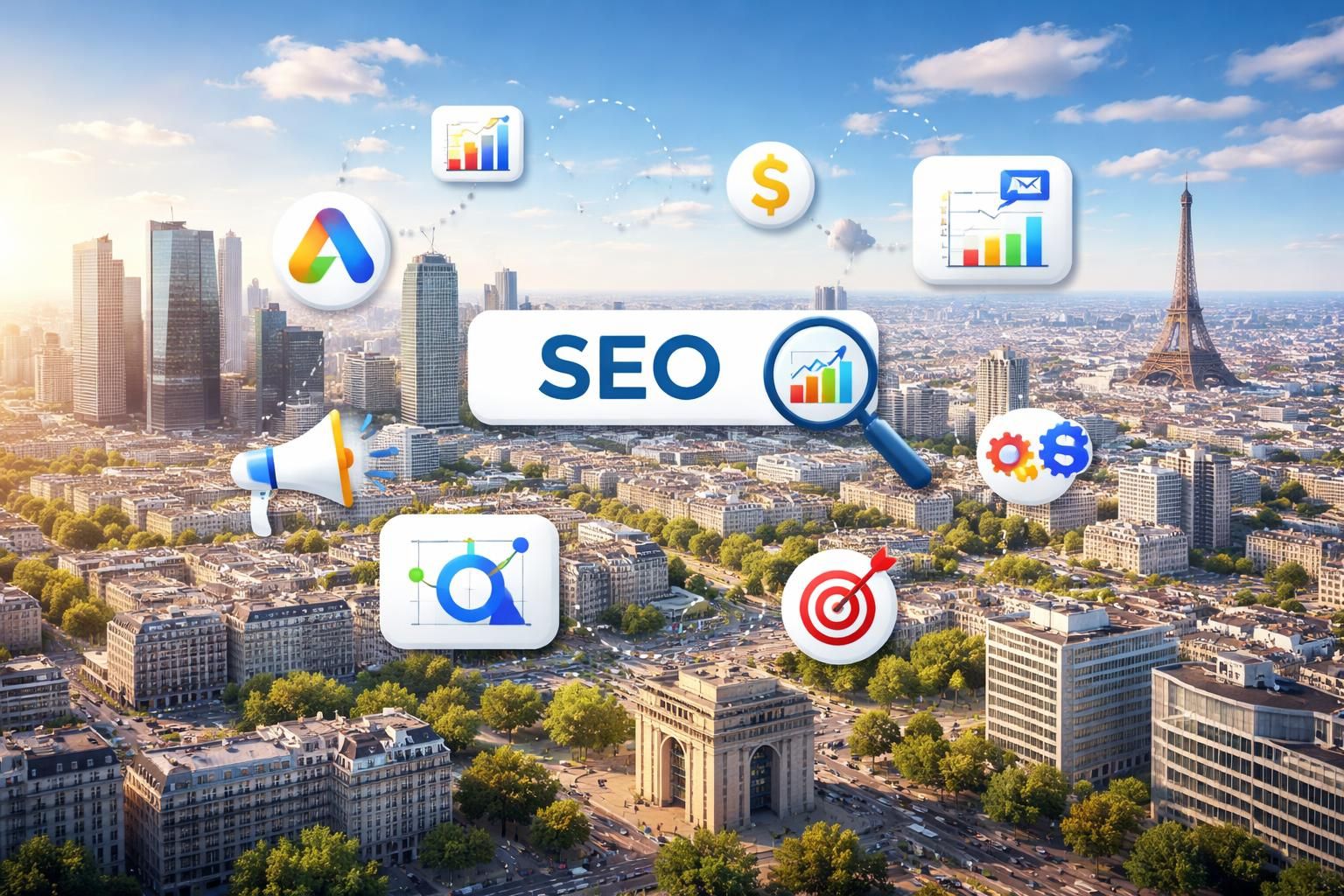 agence seo professionnelle basée à paris, spécialisée dans l'optimisation pour e-commerce et sites corporate, avec des experts certifiés google ads pour maximiser votre visibilité en ligne.