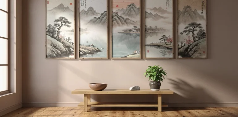 Un vent d’asie sur vos murs : sublimer son intérieur avec des tableaux zen paysagers